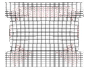 Crack pattern for AAR-affected shear wall